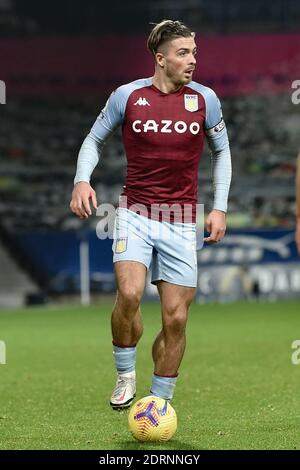 West Bromwich, Großbritannien. Dezember 2020. Jack Grealish von Aston Villa während des Premier League-Spiels in den Hawthorns, West Bromwich (Foto von Martyn Haworth/Focus Images /Sipa USA) 20/12/2020 Kredit: SIPA USA/Alamy Live News Stockfoto