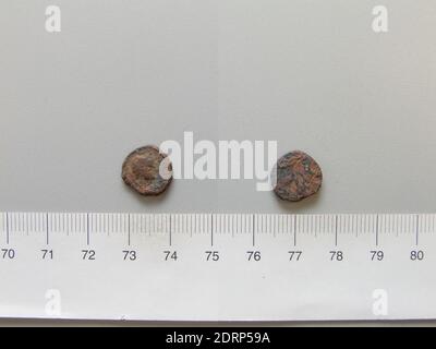 Münzstätte: Antiochia, Münze von Antiochia, 49 v. Chr., Bronze, 1.53 g, 12:00, 12.3 mm, hergestellt in Antiochia, Seleucis und Pieria, Roman, 1. Jahrhundert, Numismatik Stockfoto