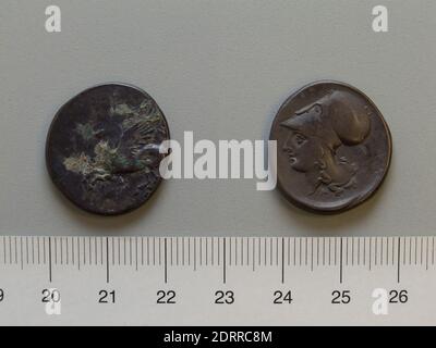 Münzstätte: Argos Amphilochicum, Stater aus Argos Amphilochicum, 350–270 v. Chr., Bronze, 8.16 g, 11:00, 22.8 mm, hergestellt in Argos Amphilochicum, Griechisch, 4.–3. Jahrhundert v. Chr., Numismatik Stockfoto