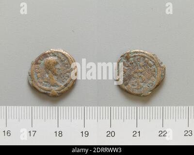 Minze: Nicopolis ad Istrum, Hemiassarion from Nicopolis, 218–22, Kupfer, 4.12 g, 6:00, 19.3 mm, hergestellt in Nicopolis ad Istrum, Moesia inferior, Roman, 3. Jahrhundert, Numismatik Stockfoto