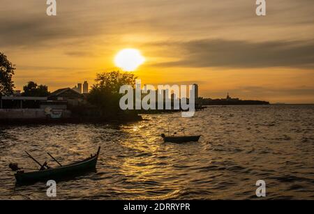 Pattaya Naklua Thailand Asien Sonnenuntergang Vibes am Abend Stockfoto