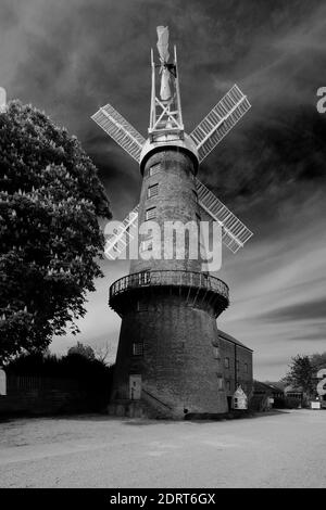 Molton Tower Windmühle, Molton Village, Lincolnshire, England die höchste Turmmühle in Großbritannien. Stockfoto