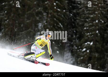 Dolomiten, Italien. Dezember 2020. 21. Dezember 2020; Skigebiet Alta Badia, Dolomiten, Italien; International Ski Federation World Cup Slalom Skiing; Fabian Himmelsbach (GER) Credit: Action Plus Sports Images/Alamy Live News Stockfoto