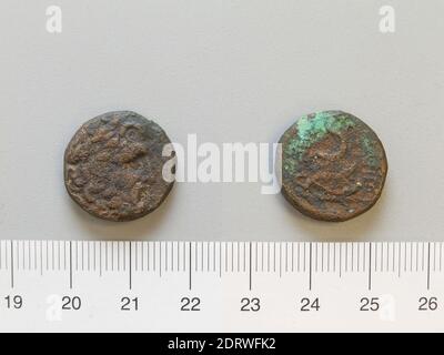 Münzstätte: Pergamon, Münze von Unbekannt aus Pergamon, 133 v. Chr., Kupfer, 7.80 g, 19 mm, hergestellt in Pergamon, Mysia, Roman, 2. Jahrhundert v. Chr., Numismatik Stockfoto