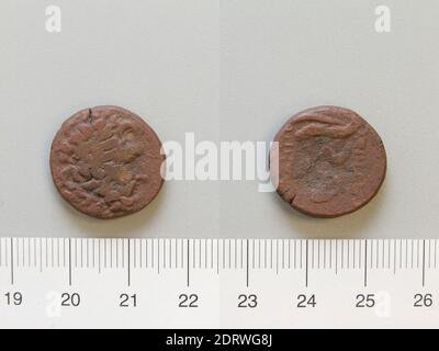 Münzstätte: Pergamon, Münze von Unbekannt aus Pergamon, 133–27 v. Chr., Kupfer, 7.35 g, 19.7 mm, hergestellt in Pergamon, Mysia, Roman, 2.–1. Jahrhundert v. Chr., Numismatik Stockfoto