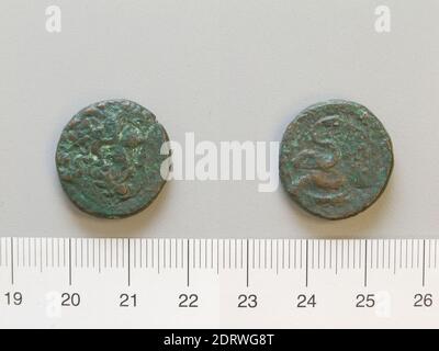 Münzstätte: Pergamon, Münze von Unbekannt aus Pergamon, 133–27 v. Chr., Kupfer, 8.58 g, 11:00, 20.3 mm, hergestellt in Pergamon, Mysia, römisch, 2.–1. Jahrhundert v. Chr., Numismatik Stockfoto