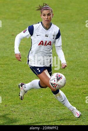 Aktenfoto vom 13-12-2020 von Tottenham Hotspur's Alex Morgan. Stockfoto