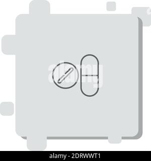 Antivirale Vektor-Symbol Moderne einfache Vektor-Illustration Stock Vektor