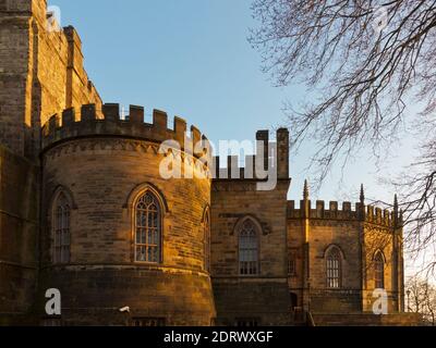 Das gotische Shire Hall Gebäude im Lancaster Castle in Die Stadt Lancaster Lancashire England Großbritannien Stockfoto