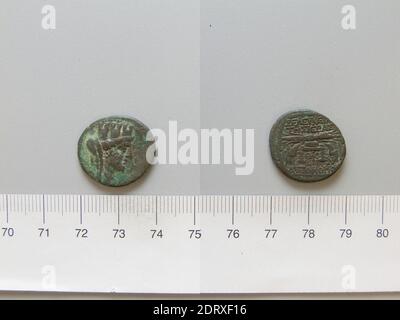 Münzstätte: Seleucia Pieria, Münze von Seleucia Pieria, 80–79 v. Chr., Kupfer, 4.64 g, 11:00, 20.5 mm, hergestellt in Seleucia Pieria, Syrien, Griechisch, 1. Jahrhundert v. Chr., Numismatik Stockfoto