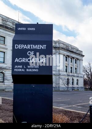 Hauptgebäude des US-Landwirtschaftsministeriums (USDA) in Washington, D.C. USA. Stockfoto