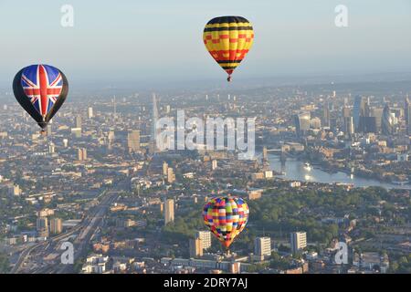 Ballonflug über London - 01 Stockfoto