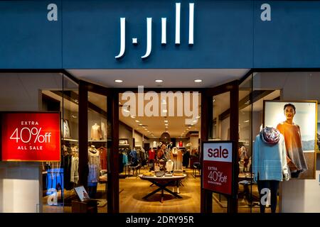 J.Jill Schaufenster in Tysons Corner Center, Virginia, USA. Stockfoto