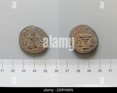 Herrscher: Ardashir iMINT: Persien, Tetradrachm von Ardashir I aus Persien, 226–41, Globe, 13.38 g, 9:00, 28 mm, Made in Uncertain, Persien, Persisch, 3. Jahrhundert n. Chr., Numismatik Stockfoto