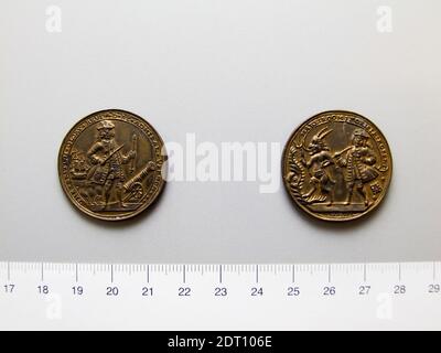 Honorand: Admiral Edward Vernon, britisch, 1684–1757, Vernon-Medaille, Kupfer, 8.70 g, 6:00, 31 mm, hergestellt in London, England, Britisch, 18. Jahrhundert, Numismatik Stockfoto