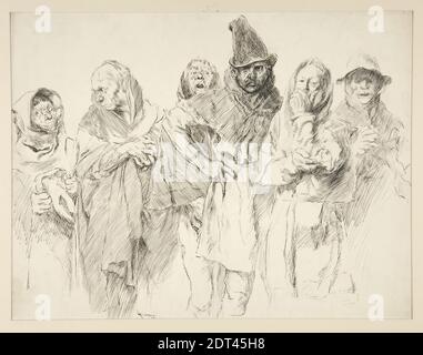 Künstler: Edwin Austin Abbey, amerikanisch, 1852–1911, M.A., 1897, Gericht vor Gericht Shallow’s Home in Gloucestershire - King Henry IV (Teil II), Stift und Tinte, Kompositionsbrett, 44.5 × 56.3 cm (17 1/2 × 22 3/16 in.), hergestellt in den Vereinigten Staaten, amerikanisch, 19. Jahrhundert, Arbeiten auf Papier - Zeichnungen und Aquarelle Stockfoto