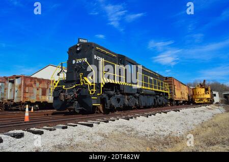 Im Ruhestand US Army Diesel Lokomotive im National Museum of Transport Stockfoto