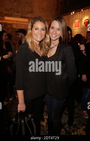 Astrid Bard und Isabelle Ithurburu bei der Lacoste Party in Paris, Frankreich am 17. Januar 2014. Foto von Jerome Domine/ABACAPRESS.COM Stockfoto