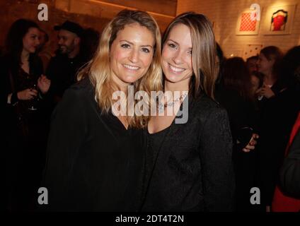 Astrid Bard und Isabelle Ithurburu bei der Lacoste Party in Paris, Frankreich am 17. Januar 2014. Foto von Jerome Domine/ABACAPRESS.COM Stockfoto