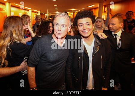 Franck Dubosc und Kev Adams bei der Vorschau von Fiston in Lille, Frankreich am 20. Januar 2014. Foto von Sylvain Lefevre/ABACAPRESS.COM Stockfoto