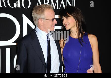 Christophe Lambert und Sophie Marceau bei der Frühjahr-Sommer 2014 Haute-Couture Ausstellung Giorgio Armani im Palais de Tokyo in Paris, Frankreich, am 21. Januar 2014. Foto von Alban Wyters/ABACAPRESS.COM Stockfoto