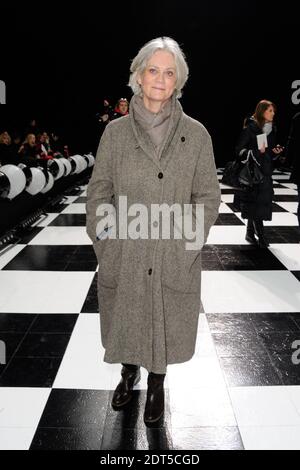 Der ehemalige Premierminister Francois Fillons Frau Penelope Clarke besuchte Frank Sorbiers Frühjahr-Sommer 2014 Haute-Couture-Sammlungs-Show, die am 22. Januar 2014 in der Garde Republicaine in Paris, Frankreich, stattfand. Foto von Alban Wyters/ABACAPRESS.COM Stockfoto