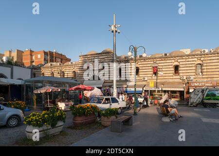 Sur, Diyarbakir, Türkei - September 17 2020: Außenansicht des Hasan Pasha Inn Stockfoto