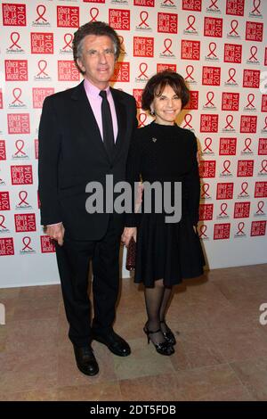 Jack lang und seine Frau am 23. Januar 2014 beim Sidaction Gala Dinner im Pavillon d'Armenonville in Paris, Frankreich. Foto von Laurent Zabulon/ABACAPRESS.COM Stockfoto