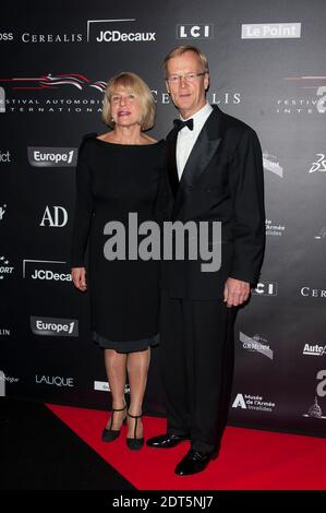 Ari Vatanen und seine Frau nahmen am 29. Internationalen Automobilfestival Teil, das am 28 2014. Januar im Hotel des Invalides in Paris, Frankreich, stattfand. Foto von Nicolas Genin/ABACAPRESS.COM Stockfoto