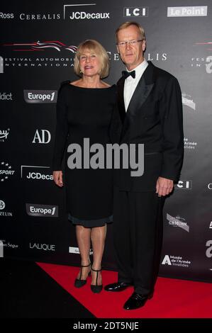 Ari Vatanen und seine Frau nahmen am 29. Internationalen Automobilfestival Teil, das am 28 2014. Januar im Hotel des Invalides in Paris, Frankreich, stattfand. Foto von Nicolas Genin/ABACAPRESS.COM Stockfoto