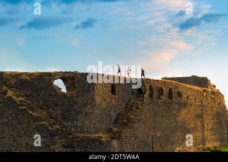 Diyarbakir, Türkei-September 17 2020: Die Mauer von Diyarbakir (Diyarbakir surlari auf Türkisch) Stockfoto