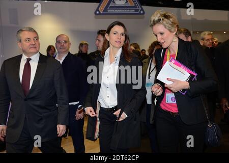 Der französische Minister für Kultur und Kommunikation, Aurelie Filippetti, während der MIDEM 2014 am 2. Februar 2014 in Cannes, Frankreich. Foto von Nicolas Briquet/ABACAPRESS.COM Stockfoto