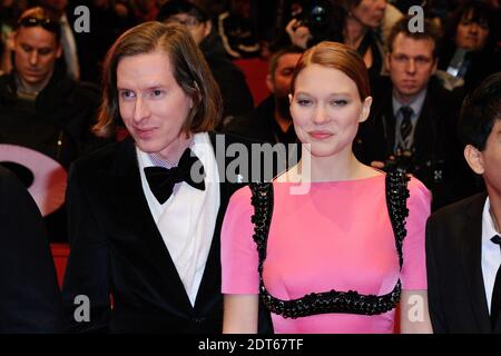 Wes Anderson und Lea Seydoux bei der Eröffnungsfeier im Rahmen der 64. Berlinale, Internationale Filmfestspiele Berlin, am 06. Februar 2014. Foto von Aurore Marechal/ABACAPRESS.COM Stockfoto