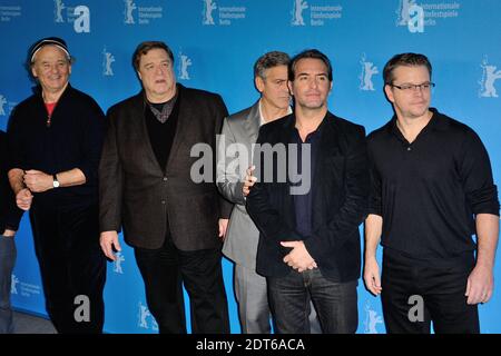 Bill Murray, John Goodman, George Clooney, der französische Schauspieler Jean Dujardin und der US-Schauspieler Matt Damon beim Fotocall "The Monuments Men" während der 64. Berlinale, Internationale Filmfestspiele Berlin, Deutschland, am 08. Februar 2014. Foto von Aurore Marechal/ABACAPRESS.COM Stockfoto