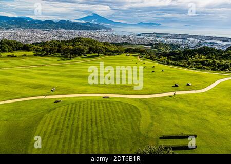 Nippondaira Hotel, Shizuoka, Japan mit Blick auf Mount Fuji Stockfoto