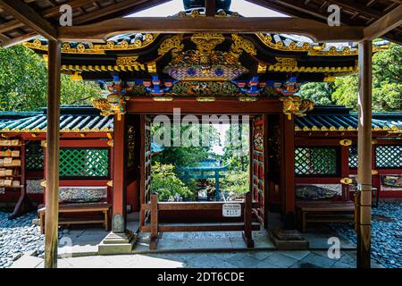 Kunozan Toshogu Schrein in Shizuoka, Japan Stockfoto
