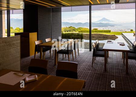 Nippondaira Hotel, Shizuoka, Japan mit Blick auf Mount Fuji Stockfoto