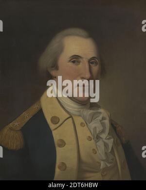 Künstler: Charles Willson Peale, Amerikaner, 1741–1827, Thema: George Washington, Amerikaner, 1732–1799, LL.D. 1822, George Washington (1732-1799), LL.D. 1781, ca. 1788, Öl auf Leinwand, 24 × 19 1/2 Zoll (61 × 49.6 cm), amerikanisch, 18. Jahrhundert, Gemälde Stockfoto