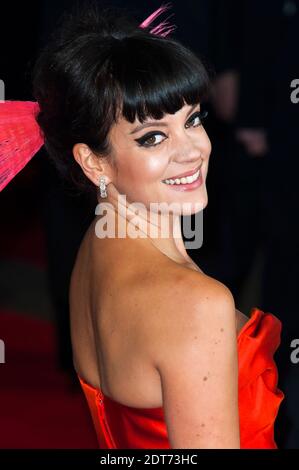 Lily Allen kommt zu den 2014 EE British Academy Film Awards (BAFTA), die am 16. Februar 2014 im Royal Opera House, Bow Street, London, Großbritannien, stattfinden. Foto von Nicolas Genin/ABACAPRESS.COM Stockfoto