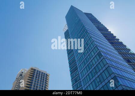 Modernes Architekturbüro und Wohntürme, Tel Aviv, Israel, Tel Aviv, Israel, Tel Aviv, Israel Stockfoto