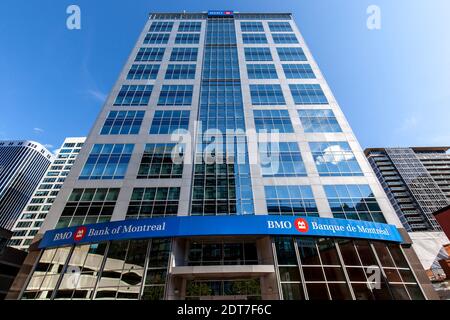 BMO Bank of Montreal unterzeichnet Gebäude BMO Capital Centre in Ottawa Kanada. Stockfoto