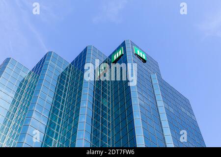 Manulife Real Estate Bürogebäude 150 Slater in der Innenstadt von Ottawa. Stockfoto