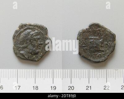 Münzstätte, möglicherweise von: Amphipolis, Münze von Amphipolis, 1. Jahrhundert v. Chr., Kupfer, 6.31 g, 11:00, 23 mm, möglicherweise hergestellt in Amphipolis, Mazedonien, Griechisch, 1. Jahrhundert v. Chr., Numismatik Stockfoto