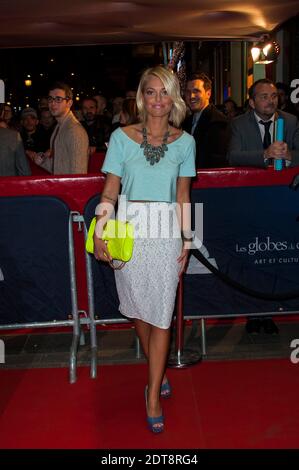 Caroline Receveur bei der Globes de Cristal Zeremonie 2014 im Le Lido in Paris, Frankreich am 10. März 2014. Foto von Nicolas Genin/ABACAPRESS.COM Stockfoto