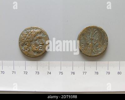 Münzstätte: Seleucia Pieria, Münze von Seleucia Pieria, 2. Jahrhundert v. Chr., Kupfer, 14.09 g, 2:00, 26 mm, hergestellt in Seleucia Pieria, Syrien, Griechisch, 2. Jahrhundert v. Chr., Numismatik Stockfoto