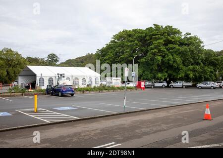 Sydney, Australien. Dienstag, 22. Dezember 2020,die Straßen in Avalon sind ruhig nach dem Ausbruch des Covid 19 im lokalen RSL und Bowling Club, die meisten Bewohner wurden getestet und die Warteschlangen an Testzentren sind kurz, die NSW-Regierung hat die Sydney Northern Beaches Area bis Mitternacht am 23. Dezember gesperrt, Sydney, Australien Kredit: martin Berry/Alamy Live Nachrichten Stockfoto