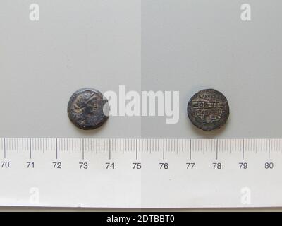 Münzstätte: Seleucia Pieria, Münze von Seleucia Pieria, 2. Jahrhundert v. Chr., Bronze, 3.25 g, 3:00, 15.8 mm, hergestellt in Seleucia Pieria, Syrien, Roman, 2. Jahrhundert v. Chr., Numismatik Stockfoto