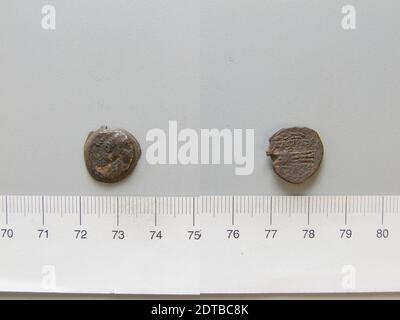 Münzstätte: Seleucia Pieria, Münze von Seleucia Pieria, 172 v. Chr., Kupfer, 2.49 g, 12:00, 15.2 mm, hergestellt in Seleucia Pieria, Syrien, römisch, 2. Jahrhundert v. Chr., Numismatik Stockfoto