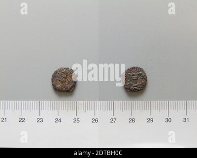 Lineal: Ardashir iMINT: Seleucia ad Tigrim, Münze von Ardashir I aus Seleucia ad Tigrim, AD 226–41, Kupfer, 2.1 g, 9:00, 13.4 mm, hergestellt in Seleucia ad Tigrim, Mesopotamien, Persisch, 3. Jahrhundert n. Chr., Numismatik Stockfoto