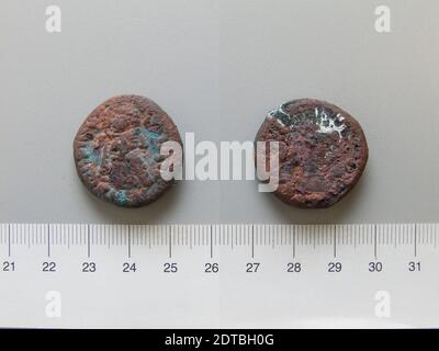 Lineal: Ardashir iMINT: Seleucia ad Tigrim, Münze von Ardashir I aus Seleucia ad Tigrim, 226–41, Kupfer, 13.17 g, 3:00, 26.9 mm, hergestellt in Seleucia ad Tigrim, Mesopotamien, Persisch, 3. Jahrhundert n. Chr., Numismatik Stockfoto